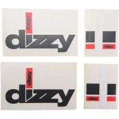 BOS Dizzy Gabelsticker Rot/transparent