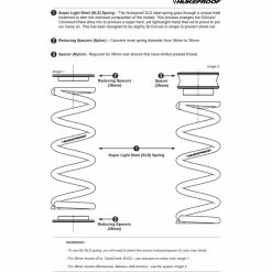 Nukeproof Super Light Stahlfeder 2.50-3.00" Schwarz -MTB Hardtails Verkäufe nukeproof super light steel spring 250 300 black 4